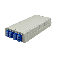 Boîtier de terminaison fibre optique 12 cœurs SC UPC en plastique ABS pour montage mural ou sur bureau FTTH