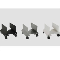 Bureau à domicile support d'unité centrale roulette support à roulettes organisateur de bureau boîte de rangement en acier pour boîtier d'ordinateur PC organisateur de bureau et de tiroir