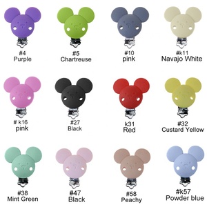 Clip de silicona con estampado de leopardo y cabeza redonda de <span class=keywords><strong>mickey</strong></span>, novedad de 2020 - Product Image 4
