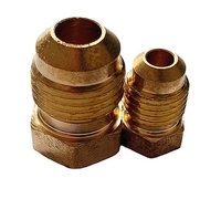 Raccord à sertir en laiton forgé 1/2 pouce avec filetage SAE, résistant à la corrosion, 450-2800 PSI, série 57 pour applications gaz naturel/GPL