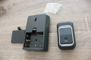 LUCKARM Sonnette sans fil noire Sonnette à batterie Haute qualité Melody <span class=keywords><strong>Carillon</strong></span> DC Ring Doorbell - Product Image 5