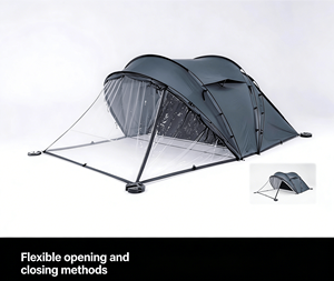 Tienda de Campaña Familiar Tipo Túnel de Gran Capacidad, de Montaje Rápido, para Viajes de Camping de Varias Generaciones - Product Image 4