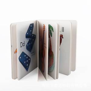 บริการพิมพ์หนังสือบอร์ดบุ๊คแบบกำหนดเอง มุมโค้งมนปลอดภัย กระดาษแข็งแข็งแรง หนังสือภาพสำหรับเด็กเล็กเพื่อการเรียนรู้ OEM ODM - Product Image 6