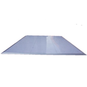 Décoration de mariage, panneaux de piste de danse élégants blancs brillants et noirs, style damier - Product Image 4