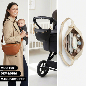 <span class=keywords><strong>Sac</strong></span> à <span class=keywords><strong>langer</strong></span> en cuir convertible OEM du fabricant, rembourrage doux, multi-poches, léger, pour <span class=keywords><strong>parents</strong></span> modernes - Product Image 1
