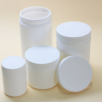 Bouteille en plastique sans Bpa, vente en gros, bouteille alimentaire vide blanche transparente, emballage de pot à cacahuètes/biscuits/bonbons