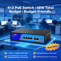 Switch PoE non géré de classe entreprise, Ethernet L3 QoS, prise en charge des VLAN empilables, AP sans fil fluides, caméras IP, téléphones, SNMP, en stock