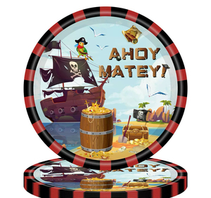 Set di Decorazioni per <span class=keywords><strong>Festa</strong></span> a Tema Pirata, Stoviglie Usa e Getta, Bicchieri di Carta, Striscioni, Tovaglie per Forniture di Compleanno per Bambini e Ragazzi - Product Image 3