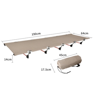<span class=keywords><strong>Lit</strong></span> pliant portable résistant à l'eau et à l'usure, adapté à tous les scénarios, pour le camping et la randonnée en extérieur - Product Image 1