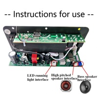 Carte amplificateur numérique D20 de marque originale, 10 pouces, 12V/24V/220V, carte mère de haut-parleur de voiture avec basses et réverbération, 100% neuve