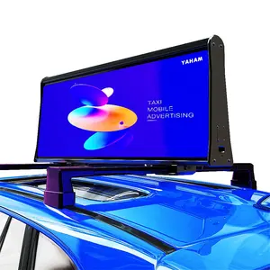 Yaham P2.96 अनन्य डिजाइन लागत-प्रभावी टैक्सी कार आउटडोर विज्ञापन खिलाड़ियों विज्ञापन स्क्रीन Inflatable प्रकाश बक्से का नेतृत्व किया