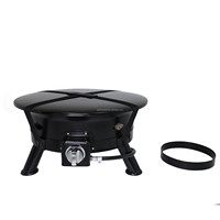 Foyer au gaz propane portable Garife GM6502, diamètre de 24 pouces, foyer extérieur sans fumée avec allumage automatique