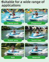Scooter aquatique gonflable électrique en PVC, jet ski gonflable motorisé avec batterie et pagaie, bateau gonflable portable
