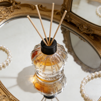 Diffuseur de parfum en verre de luxe 100 ml, logo personnalisé, couleur disponible, pour aromathérapie, contenant parfumé