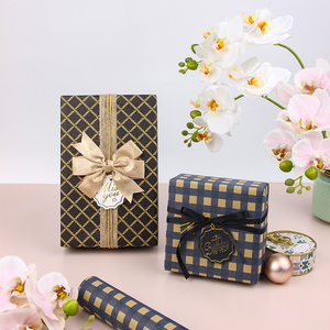 Wholesale 80g <b>Birthday</b> Reorganized Lattice Kraft <b>Paper</b> Tissue 43*300cm Gift Luxury Custom Packaging <b>Wrapping</b> <b>Paper</b> Roll - Product Image 6