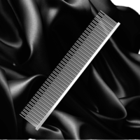 Peigne à toilettage pour animaux de compagnie Baoli ODM 220x40mm, écologique, en cuivre électrolytique, à double denture, avec des broches, peigne à piano pour chiens et chats