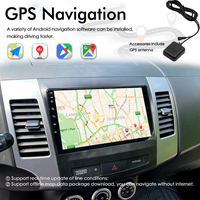 Radio mobil suara AI 8GB + 128GB, Radio mobil untuk Mitsubishi Outlander xl 2 2005-2011 Citroen c-crosser navigasi GPS Video Multimedia