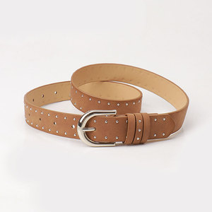 <span class=keywords><strong>Ceinture</strong></span> vintage western pour <span class=keywords><strong>femme</strong></span>, <span class=keywords><strong>ceinture</strong></span> en cuir PU, daim, velours, avec boucle en alliage, largeur 2,8 cm, pour jeans - Product Image 1