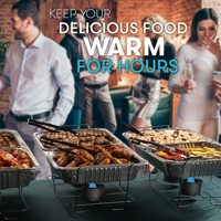 Offre Spéciale jetable feuille d'aluminium fil chauffe-plats Buffet service ensemble chauffe-plats pleine taille fil chauffe-plats Hot Pots Stand