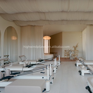 Máquina de Fitness Reformer Comercial de Aluminio Blanco con Riel Silencioso y Marco Vertical en Venta HWD-MA005 Pila de Alta Calidad - Product Image 5