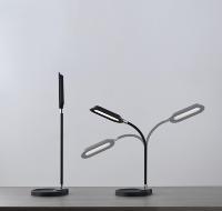 Lampe de bureau LED DC moderne et flexible à base détachable, commande tactile simple, portable, multifonctionnelle, petite veilleuse en ABS