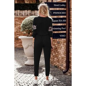 Conjuntos de 2 Piezas de Moda Otoño 2025 Personalizados para Mujer, Tops de Manga Larga y Pantalones Deportivos de Cintura Alta, Tallas XS-XL para Atuendos de Viaje - Product Image 4