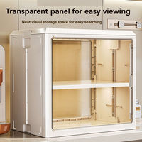 Range-tasses pliable double niveau en plastique PP moulé par injection, durable, étanche et compatible lave-vaisselle, pour rangement de cuisine