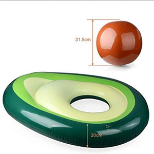 Jouets gonflables de la rivière d'avocat flottant en été pour les jeunes et les adultes - Product Image 1