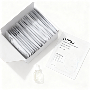 قناع وجه إكسو للخلايا الجذعية من إنتاج الشركة المصنعة، لاستعادة البشرة ومضاد للأكسدة، قناع وجه إكسوجار بريميوم تريسر لإصلاح حاجز البشرة، تصنيع حسب الطلب - Product Image 2