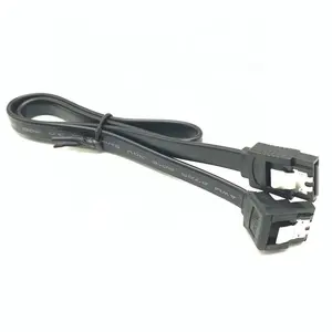 สายเคเบิล <span class=keywords><strong>SATA</strong></span> III 3.0 ความเร็ว 6 Gbps ขนาด 40 ซม. (18 นิ้ว) พร้อมตัวล็อคและหัวต่อแบบ 90 องศา - Product Image 1