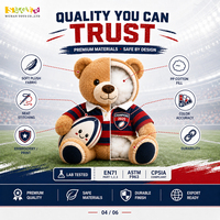 Mascottes en peluche promotionnelles de rugby personnalisées en gros |   Cadeaux écologiques pour les campagnes de marque |   Faible MOQ, échantillonnage rapide