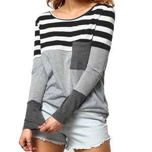 <span class=keywords><strong>เสื้อ</strong></span>เชิ้ตผู้หญิงแขนยาวสองสีมีกระเป๋าร่วมแบบสั่งทำ - Product Image 2