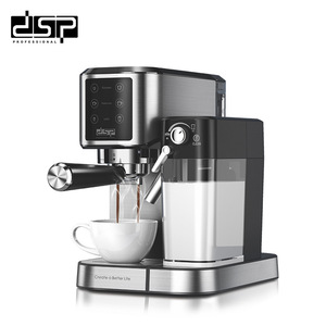 Machine à expresso Dsp 15 bars 1350W semi-automatique avec mousseur à lait pour usage domestique et professionnel - Product Image 5