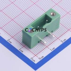 KF2EDGRM-7.62-2P Plug-in Terminal Block Bent Lead Through Hole,P=7.62mm Board-to-Board / Socket Closed Screw Fixing 1x2P 7.62mm - Product Image 1