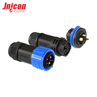 Connecteur étanche IP67 M25 3 broches 50A 500V à verrouillage par pression, plaqué cuivre argenté, température de fonctionnement -40~+105°C, mâle/femelle
