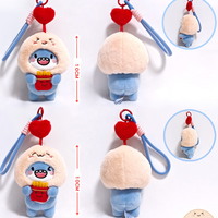 Porte-clés en peluche premium Requin Géant, pendentif interactif, jouet rembourré de haute qualité, breloque de sac anime populaire