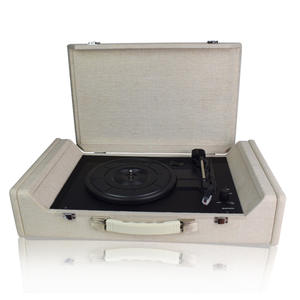 Tourne-disque portable Skywin 3 vitesses avec port USB et haut-parleur intégré pour lecture de vinyle - Product Image 4