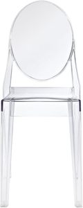 Sedia Ghost Moderna in Acrilico Impilabile per Cucina e Sala da Pranzo, Modello <span class=keywords><strong>Casper</strong></span> Completamente Assemblato - Product Image 3