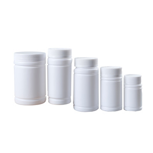 Flacone Capsule Bianco Slub 300cc in PE con Tappo Rotondo per Riempimento di Polveri e Compresse, Uso Agricolo - Product Image 1