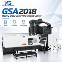 Centre d'usinage CNC à portique XINSHUO 3 axes avec système de contrôle CNC BT50 GSA2018, déplacement 2000/1800/800mm, table 2020x1610mm, fraisage CNC