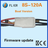 Contrôleur ESC BLDC Flier 8S 120Amp BEC (5V/2A) pour modèles RC Traxxas/Hovercraft/Airboat