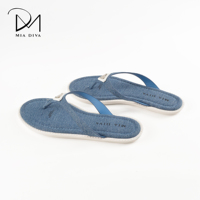 MIA DIVA Tongs et sandales décontractées sportives pour femmes avec logo triangulaire - Confort printemps-été