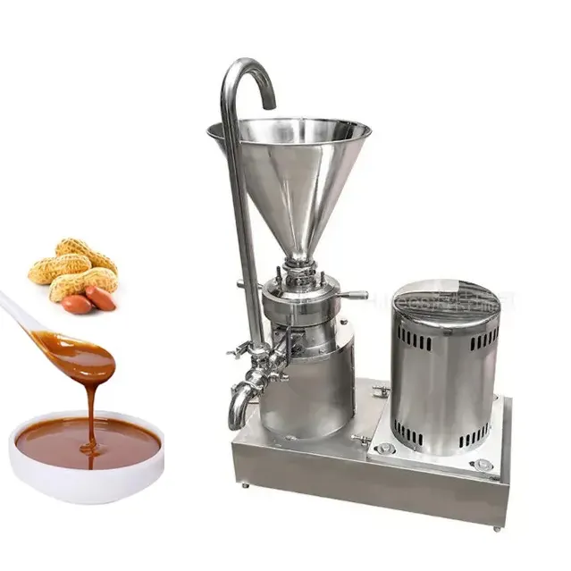 Moulin colloïdal vertical en acier inoxydable pour sauce ketchup chili sésame beurre de cacahuète faisant la machine