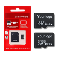 Carte mémoire Mini SD Gitra U1 2 Go 4 Go 8 Go 16 Go 32 Go 64 Go 128 Go Classe 10 avec adaptateur et emballage blister