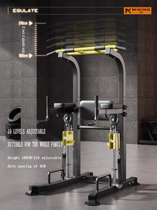 Precio al por mayor personalizado ejercicio en casa Fitness Dip Station Pull up Bar equipo de gimnasio ajustable multifunción nueva torre de energía - Product Image 2