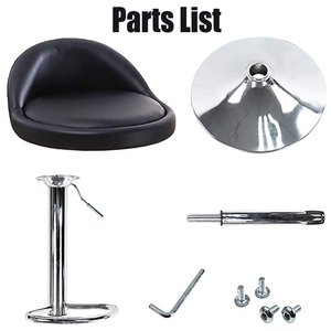 ที่ทันสมัยร้านสีแดงร้านตัดผมเก้าอี้เคาน์เตอร์ครัวเหล็กหมุน Sillas เก้าอี้บาร์สูงอุจจาระ - Product Image 5