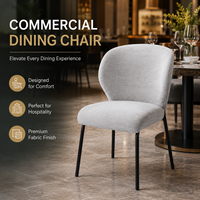 Chaise de salle à manger de luxe moderne, verte forêt, en bouclette, enveloppante, courbée, confortable, design, pour hôtel, restaurant, mobilier commercial