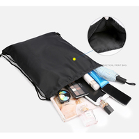 Sac à dos en nylon imperméable à cordon de serrage, réutilisable, léger, pour le sport et l'usage quotidien – Prix de gros