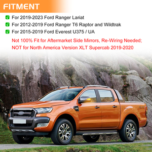 ไฟเลี้ยว LED แบบเรียงลำดับด้านข้างสำหรับ <span class=keywords><strong>Ford</strong></span> <span class=keywords><strong>Ranger</strong></span> Lariat T6 Raptor Mazda BT50 Everest ไฟเลี้ยวแบบไดนามิก - Product Image 5