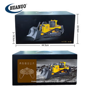 Diecast logam tugas berat <span class=keywords><strong>Dozer</strong></span> Model 1/16 2.4GHz 11CH paduan <span class=keywords><strong>Rc</strong></span> bulldoser truk dengan Lampu & suara - Product Image 6